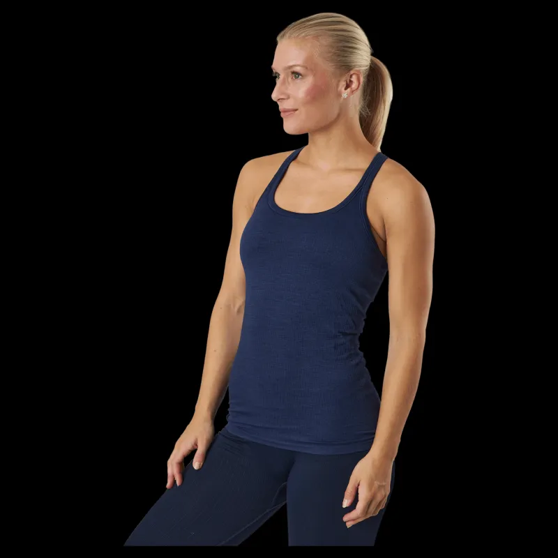 Outlet Famme Power Tank Top Navy Blue Blå