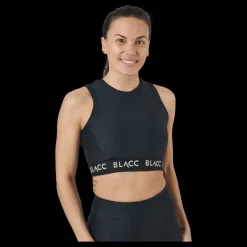 Outlet BLACC Power X Crop Top Black Svart