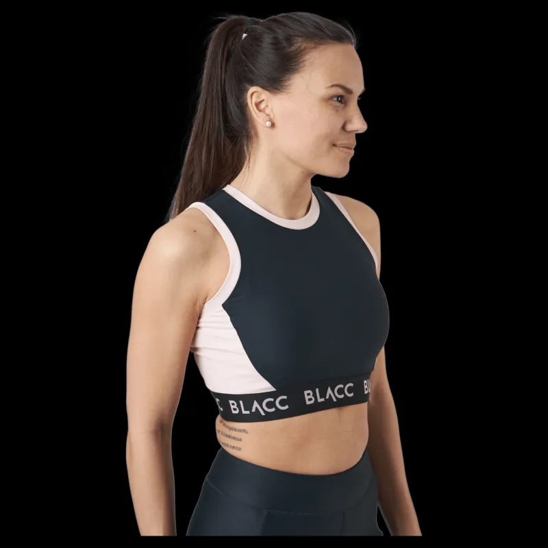 Best BLACC Power X Crop Top Black / Pink Svart
