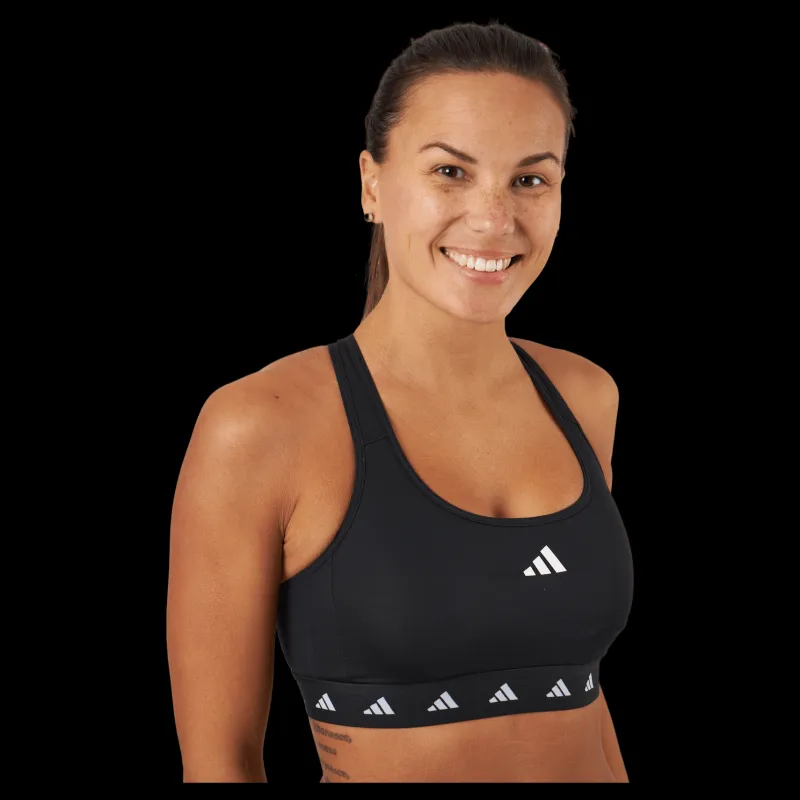 adidas Powerreact Training Medium-Support Techfit Bra Black Svart