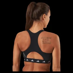 adidas Powerreact Training Medium-Support Techfit Bra Black Svart