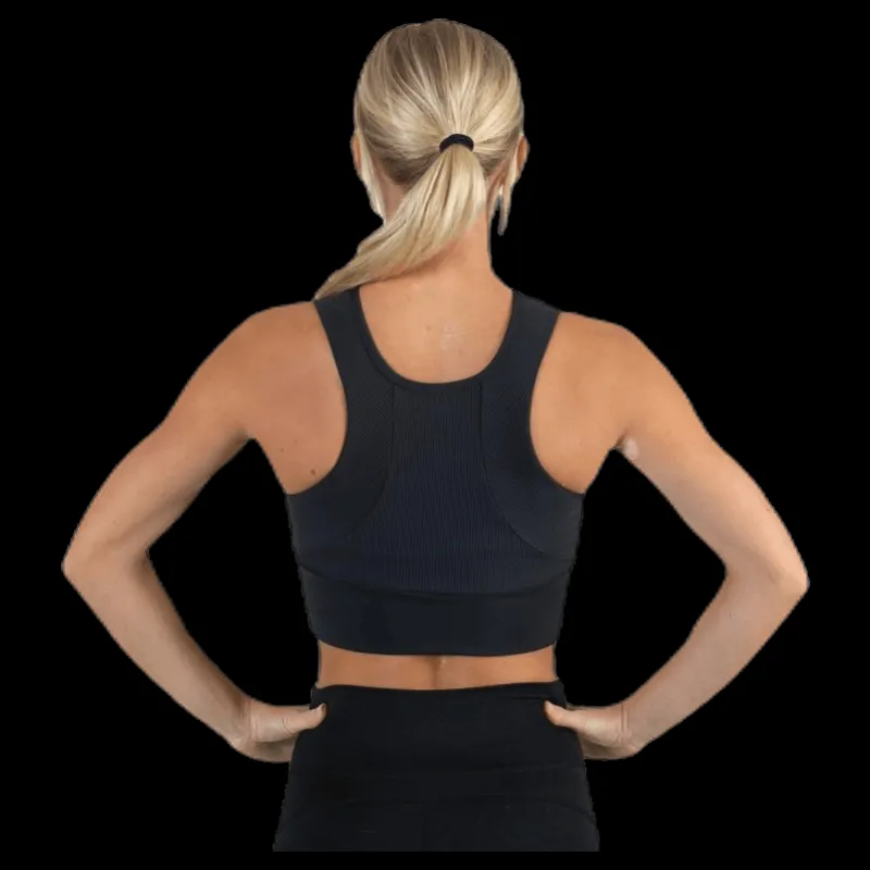 BLACC Prana Rib Top Black Svart