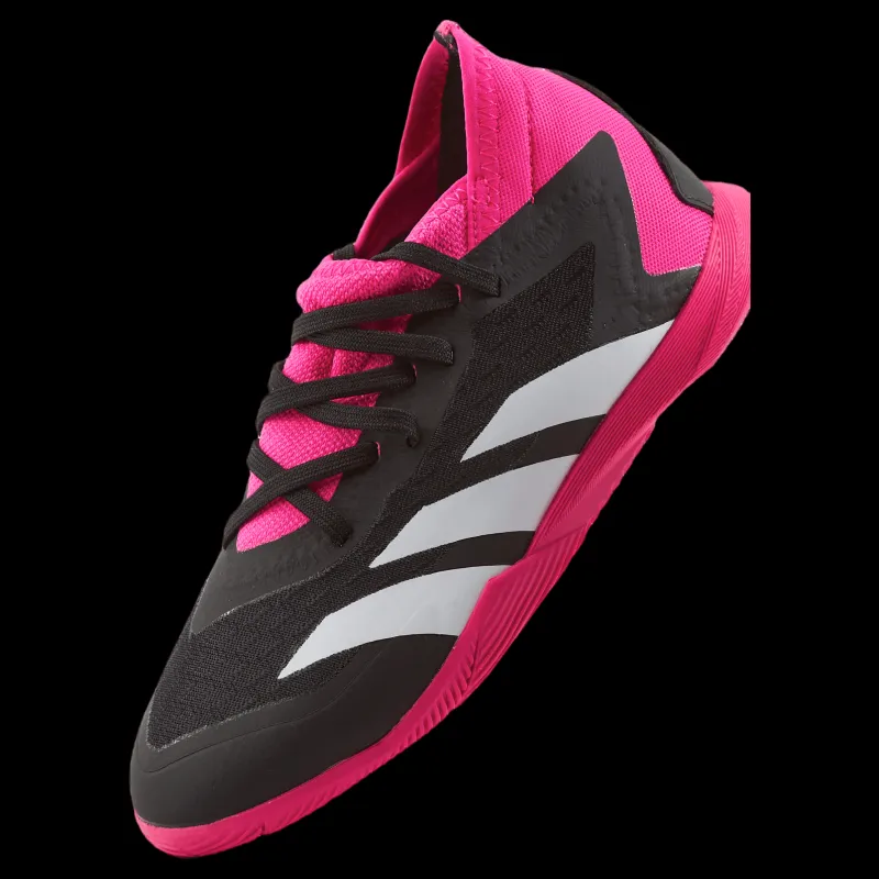 adidas Predator Accuracy.3 Indoor Boots Core Black / Cloud White / Team Shock Pink 2 Svart, Vit och Rosa Sale