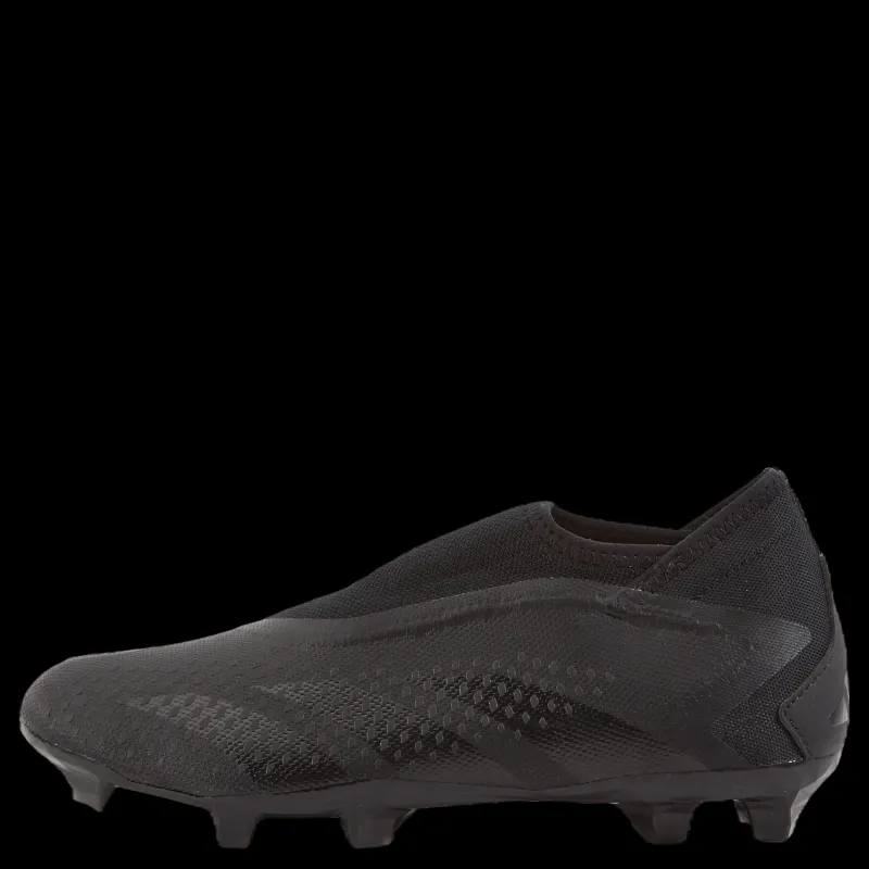 adidas Predator Accuracy.3 Laceless Firm Ground Boots Core Black / Core Black / Cloud White Svart Sale