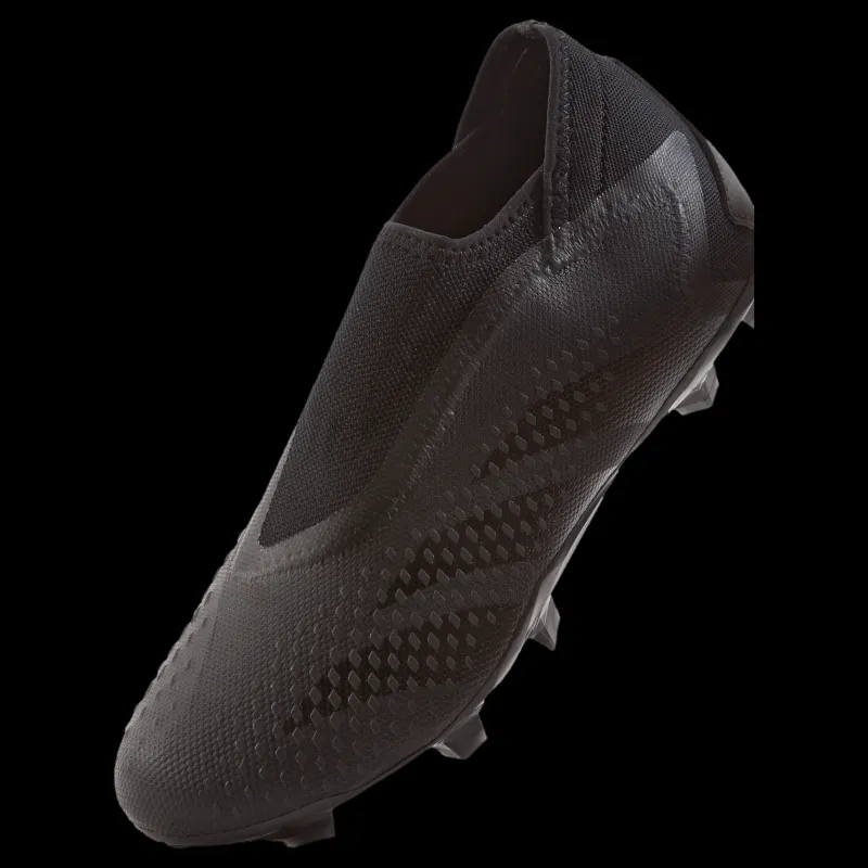 adidas Predator Accuracy.3 Laceless Firm Ground Boots Core Black / Core Black / Cloud White Svart Sale