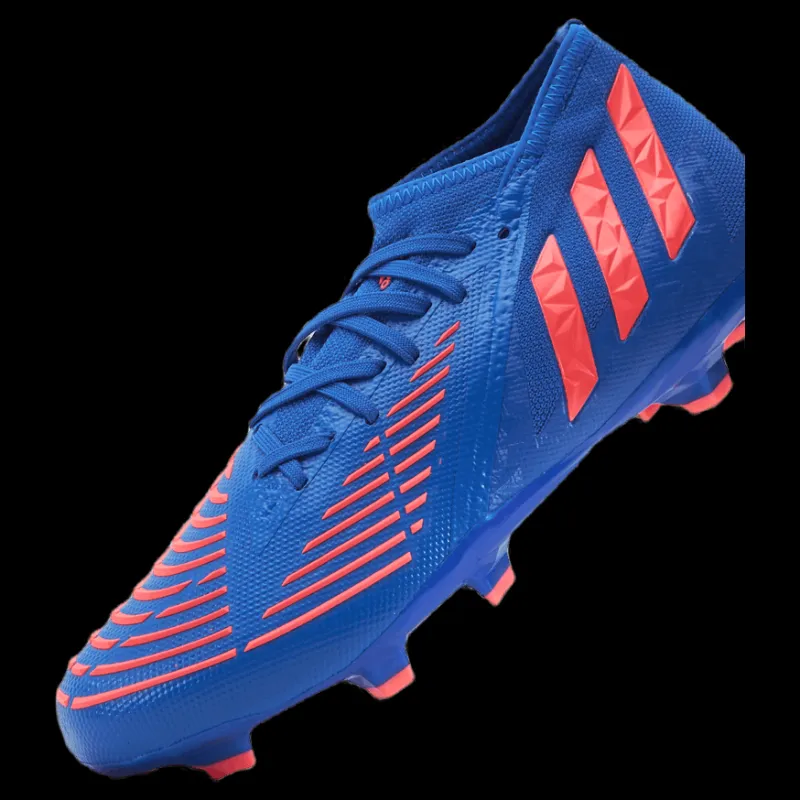 adidas Predator Edge.2 Firm Ground Boots Hi-Res Blue / Turbo / Hi-Res Blue Blå Best