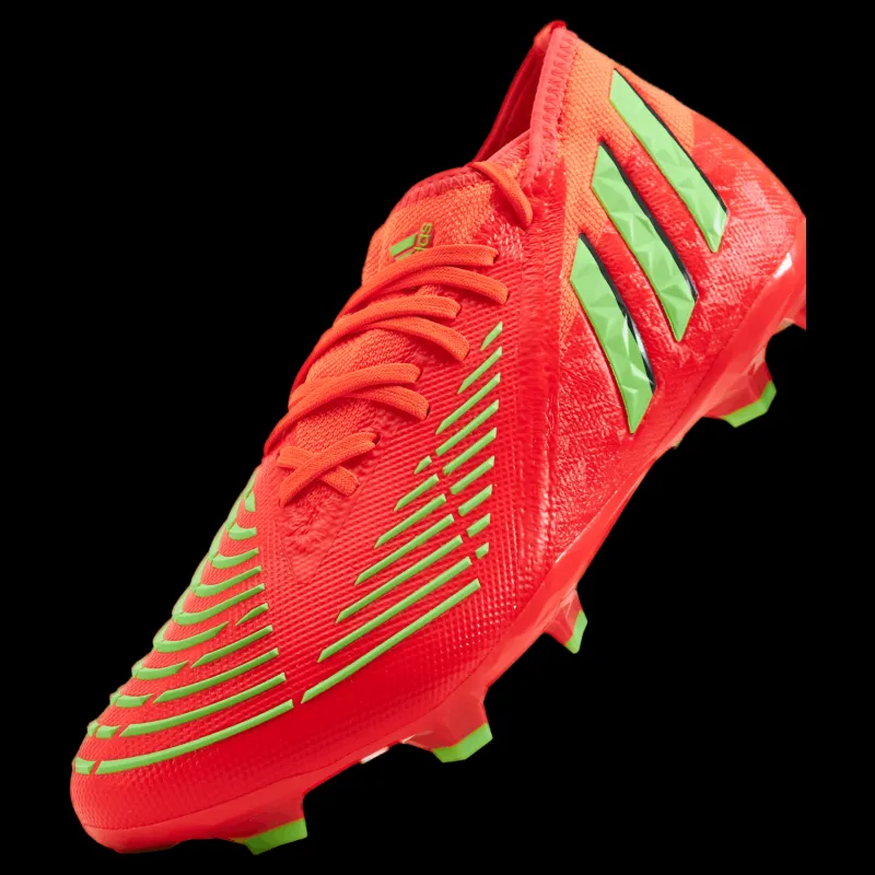 adidas Predator Edge.2 Firm Ground Boots Solar Red / Solar Green / Core Black Röd Online