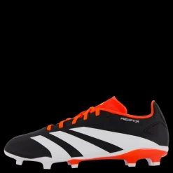 New adidas Predator League Firm Ground Football Boots Core Black / Cloud White / Solar Red Flerfärgad