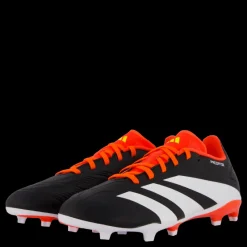 New adidas Predator League Firm Ground Football Boots Core Black / Cloud White / Solar Red Flerfärgad