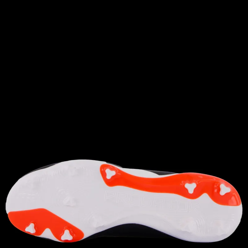 New adidas Predator League Firm Ground Football Boots Core Black / Cloud White / Solar Red Flerfärgad