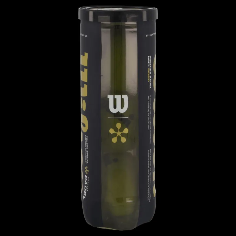 Discount Wilson Premier Padel Speed 3 Ball Can Yellow Gul