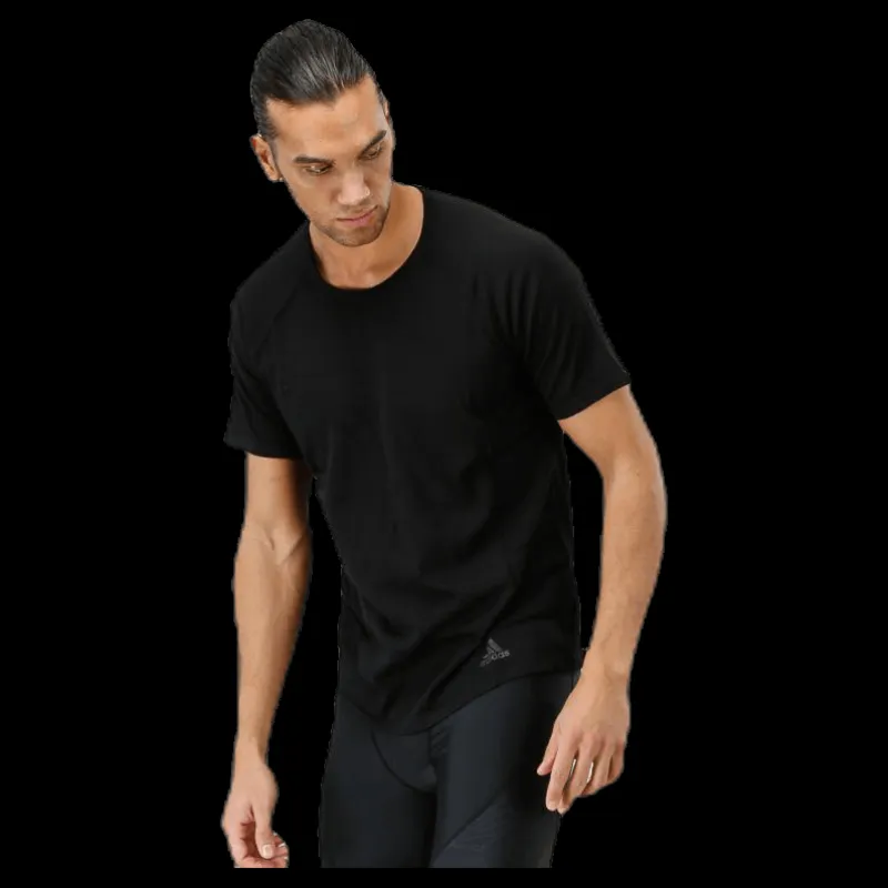 adidas Primeknit Tee Black Svart New
