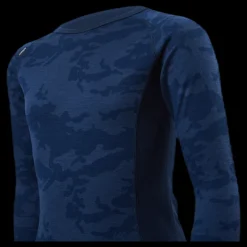 Sale Lindberg Print Merino Set Blue Blå