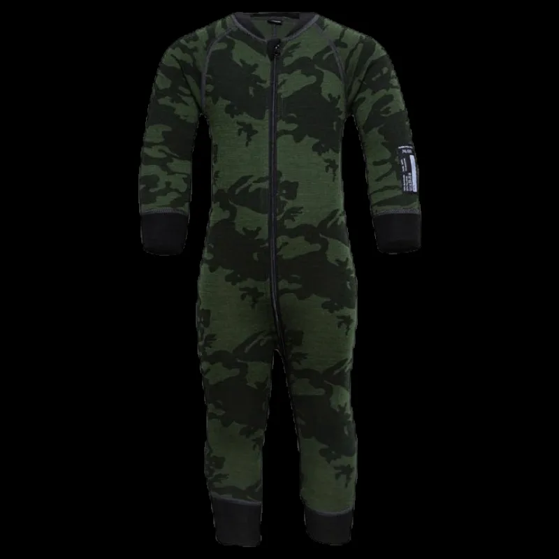 Sale Lindberg Print Merino Wool Overall Green Grön