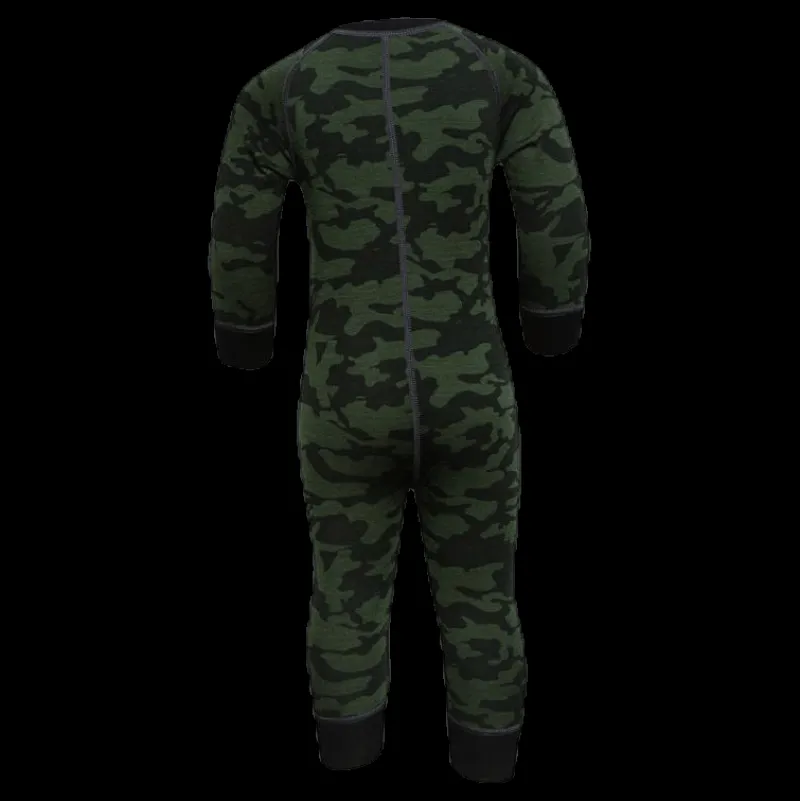 Sale Lindberg Print Merino Wool Overall Green Grön