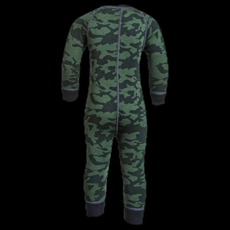 Sale Lindberg Print Merino Wool Overall Green Grön