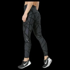 2XU Print Mid-Rise Compression Tights W Black/Grey Svart och Grå