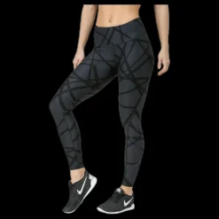 2XU Print Mid-Rise Compression Tights W Black/Grey Svart och Grå