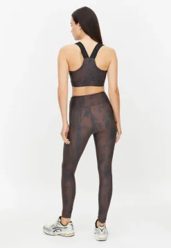 Discount Röhnisch Printed High Waist Tights Brown Snake Brun
