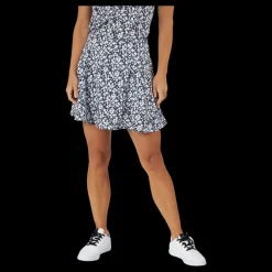 adidas Printed 16-Inch Golf Skirt Black Flerfärgad New