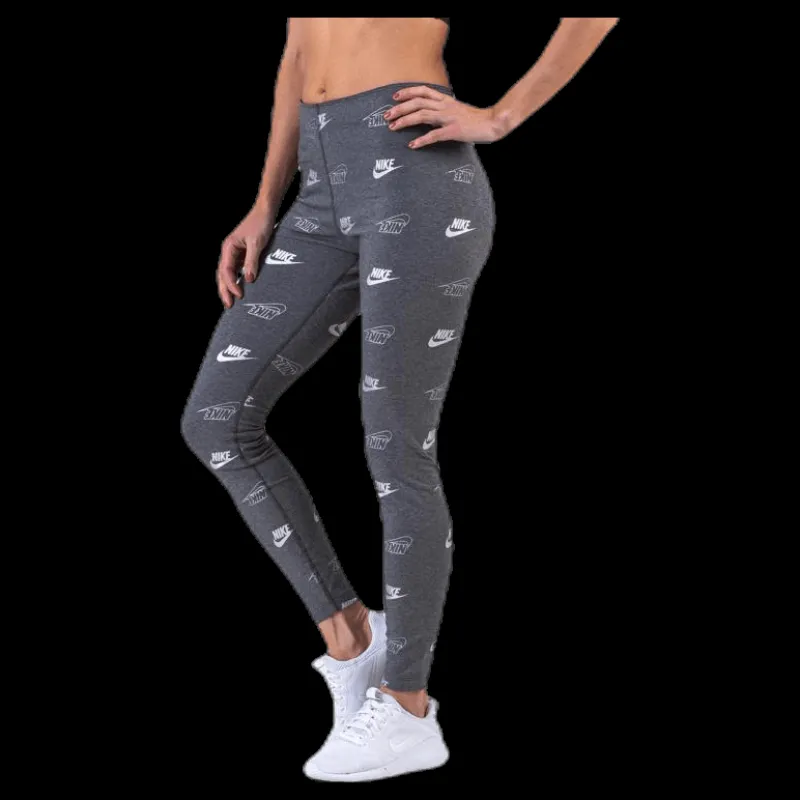 Best Nike Printed Leggings Shine BFF Grey Grå