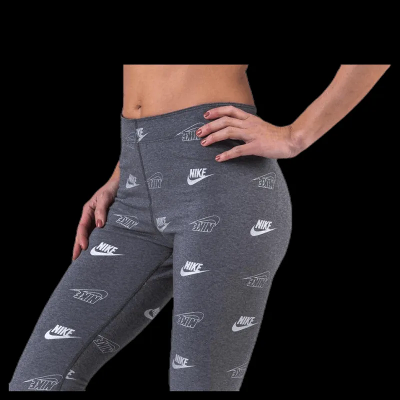 Best Nike Printed Leggings Shine BFF Grey Grå