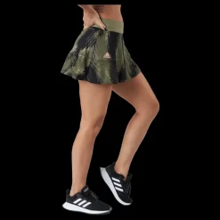 adidas Tennis Printed Match Skirt P.blue 000/brown Svart Sale