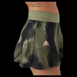 adidas Tennis Printed Match Skirt P.blue 000/brown Svart Sale