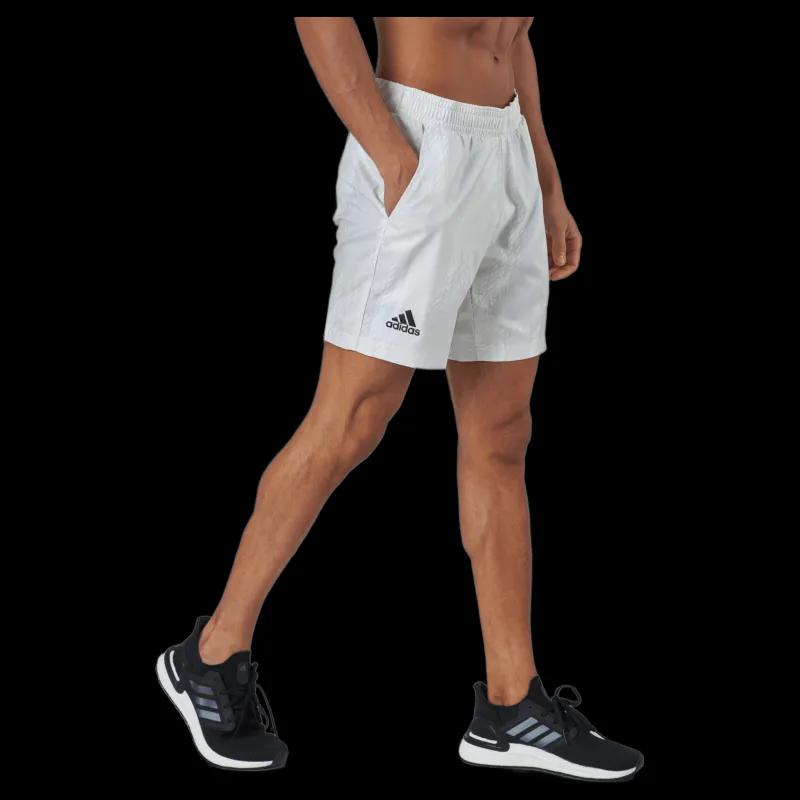 adidas Tennis Printed Short 7 Inch P.blue 000/white Vit