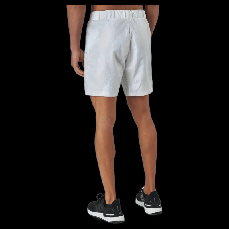 adidas Tennis Printed Short 7 Inch P.blue 000/white Vit