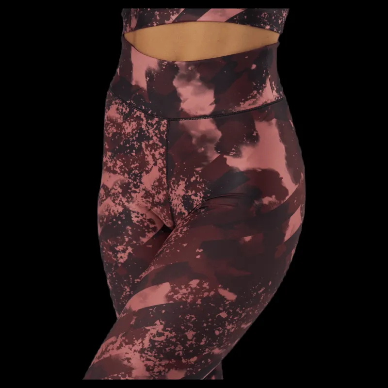 Hot Casall Printed Sport Tights Boost Red Flerfärgad