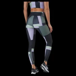 Casall Printed Sport Tights Green Grön Clearance