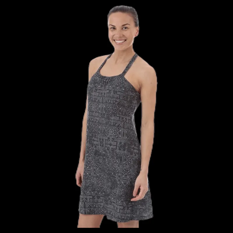 Prana Pristine Dress Patterned/Black Mönstrad och Svart Outlet