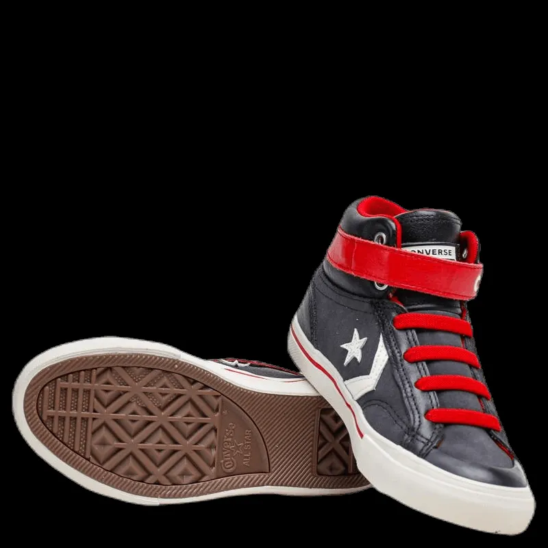 Converse Pro Blaze Strap Hi Junior Black/Red Svart och Röd Best