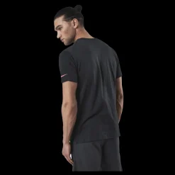 Nike Pro Burnout SS Top Black/Red Svart Discount