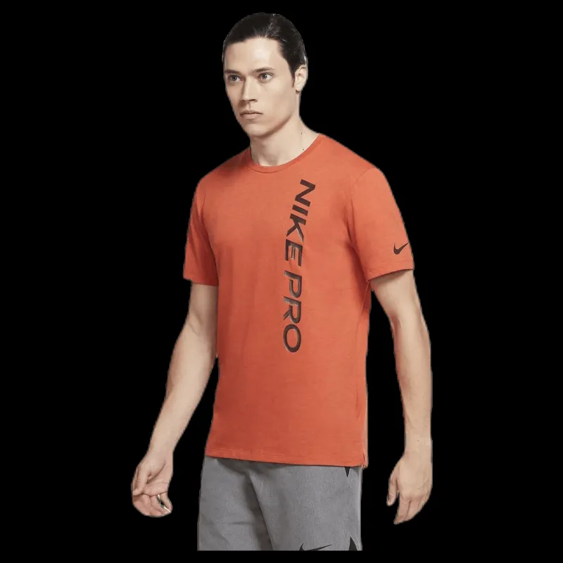 Discount Nike Pro Burnout SS Top Orange