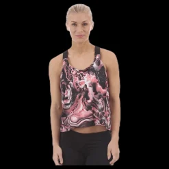 Outlet Nike Pro Coral Print Tank Pink Rosa
