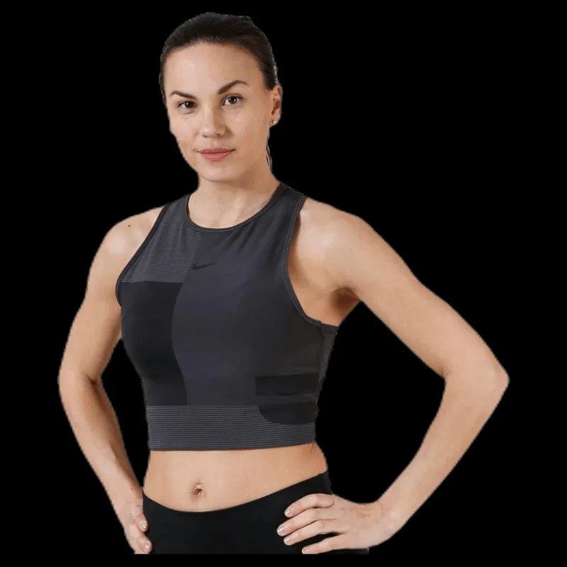 Nike Pro HyperCool Tank Black/Grey Svart Outlet