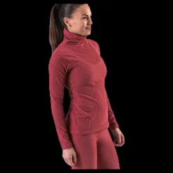 Nike Pro HyperWarm Velour Top Red Röd Outlet