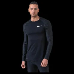 Nike Pro LS Therma Utility Black Svart New