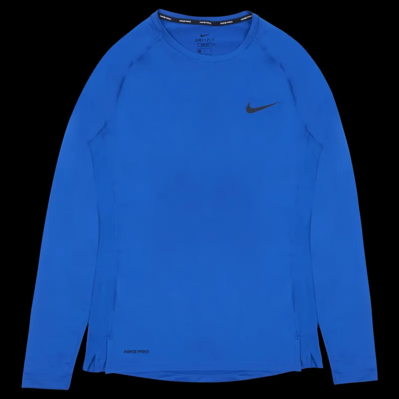 Nike Pro LS Top Blue Blå