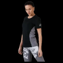 Discount Nike Pro Short-Sleeve Top Black/Grey Svart
