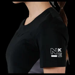 Discount Nike Pro Short-Sleeve Top Black/Grey Svart