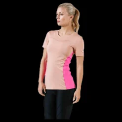 Nike Pro Short-Sleeve Top Pink/White Rosa Online