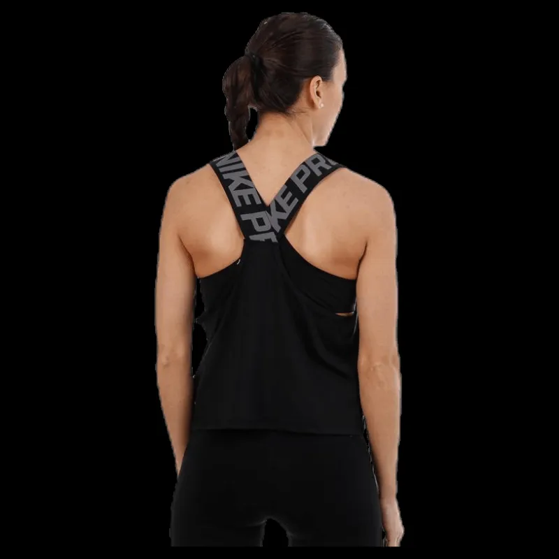 Nike Pro Tank Crossover White/Black Svart Discount