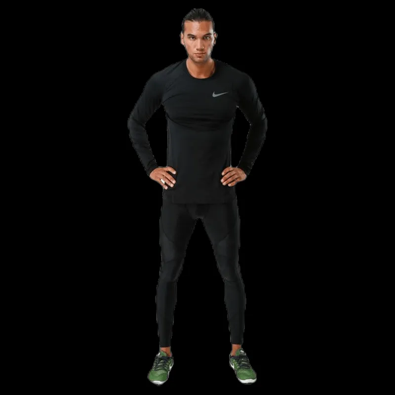 Outlet Nike Pro Therma Top LS Black Svart