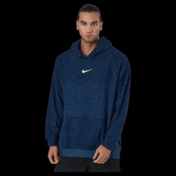 Nike Pro Therma-fit Adv Men's Fleec Obsidian/court Blue/volt Blå Clearance