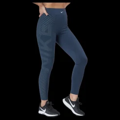 Nike Pro Therma-fit Adv Women's Hig Thunder Blue/metallic Silver Blå Online