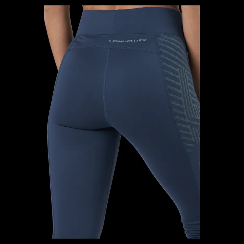 Nike Pro Therma-fit Adv Women's Hig Thunder Blue/metallic Silver Blå Online