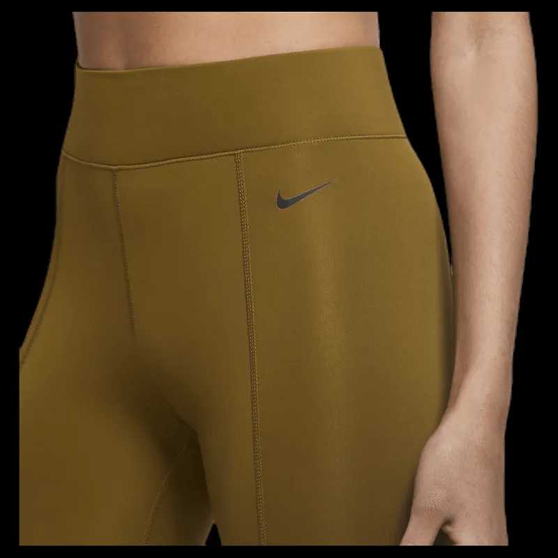 New Nike Pro Tight 7/8 Trompe L Black/Green Brun
